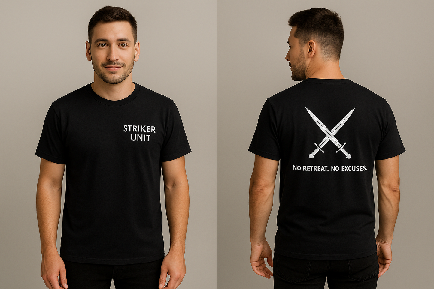 StrikerCo Short Sleeve Fitted T-shirt – Athletic Fit